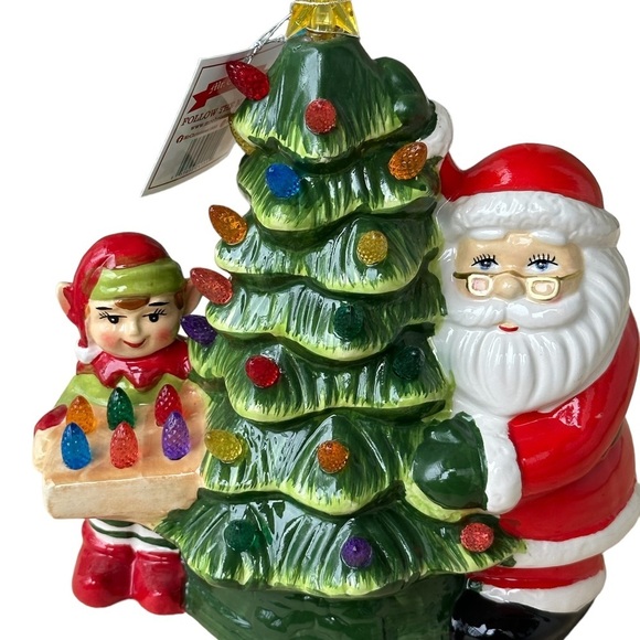Mr. Christmas
10” Santa & elf Nostalgic Ceramic led lighted Tree NWT - Picture 13 of 15